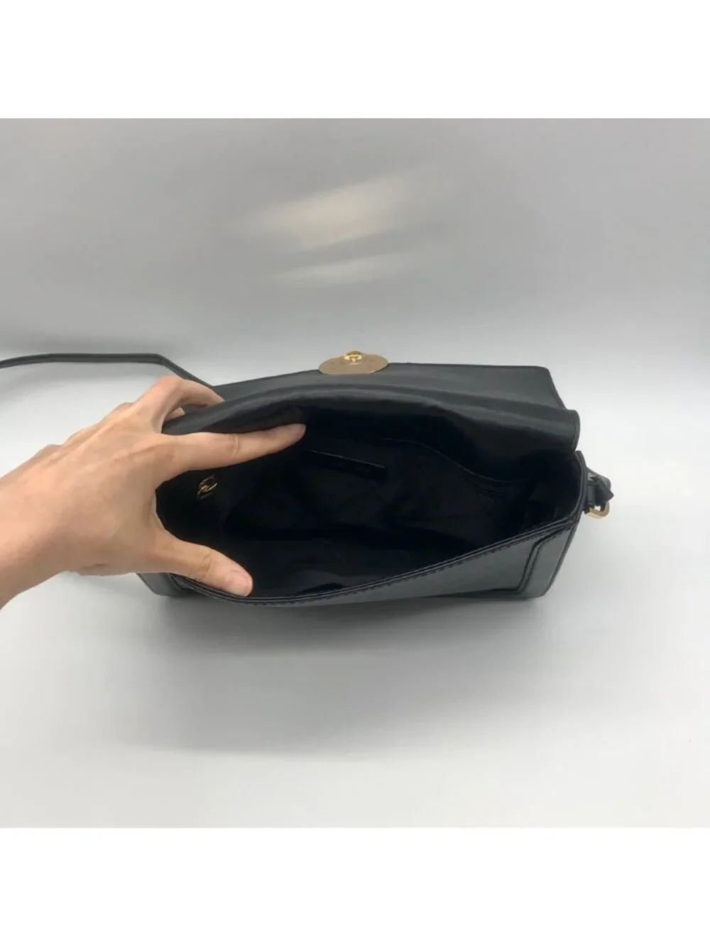 Michael Kors Black Pebbled Leather Jessie Shoulder Bag